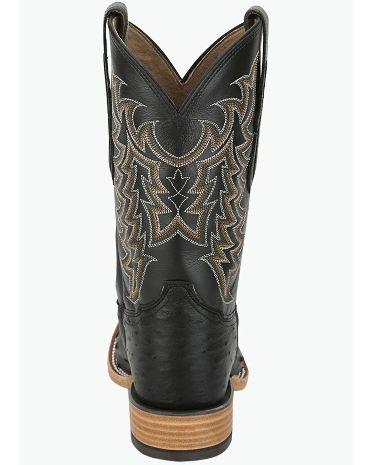 Image #5 - Tony Lama Men's Exotic Full Quill Ostrich Heritage Juan Western Boots - Broad Square Toe, Black, hi-res