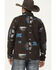 Image #4 - RANK 45® Men's Southwestern Print Softshell Jacket - Tall, Chocolate, hi-res