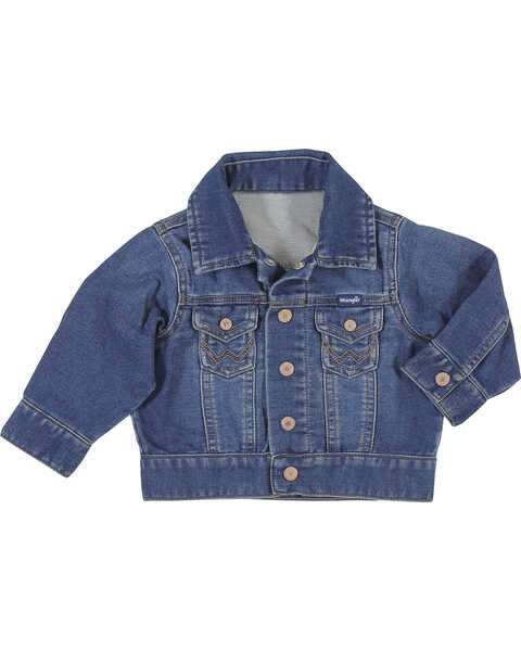 Wrangler Infant Boys' Classic Denim Jacket, Indigo, hi-res