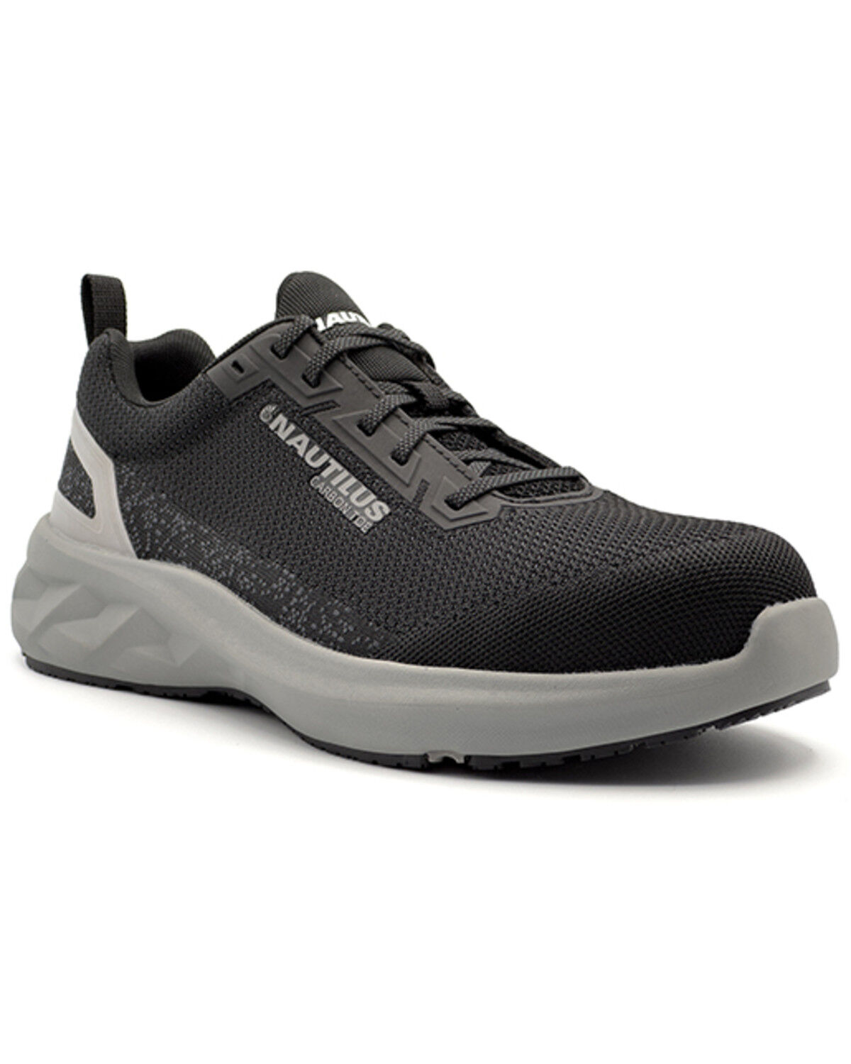 Image #1 - New Balance Men's Nautilus Springwater Work Shoes - Carbon Toe, Black, hi-res
