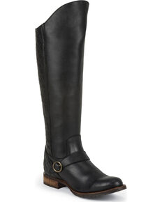 justin women's tall riding boots