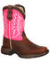 Durango Toddler Girls' Let Love Fly Western Boots - Square Toe, Brown, hi-res