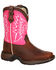 Durango Toddler-Girls' Let Love Fly Western Boots - Square Toe, Brown, hi-res
