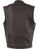 Image #3 - Milwaukee Leather Men's Black Cool Tec Leather Vest - Big 4X, Black, hi-res