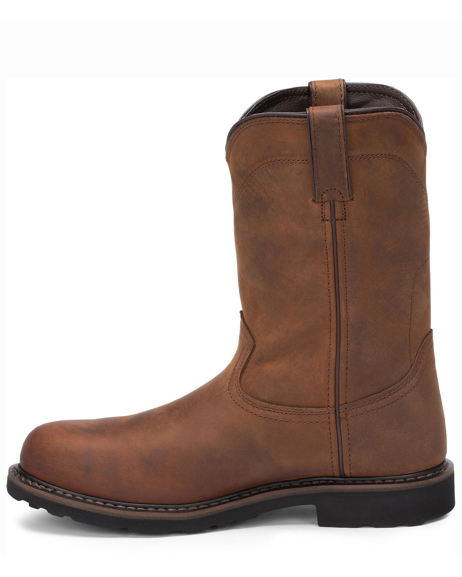 Justin Men s Wyoming Waterproof Western Work Boots Steel Toe Sheplers