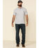 Image #2 - Carhartt Men's Contractors Pocket Short Sleeve Work Polo Shirt, Hthr Grey, hi-res
