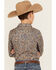 Image #4 - Cody James Boys' Madera Paisley Print Long Sleeve Snap Western Shirt, Blue, hi-res