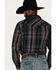 Image #4 - Gibson Men's Purple Hazed Plaid Snap Western Shirt, Purple, hi-res