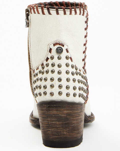 Image #5 - Double D Ranch Women's Almost Famous Western Fashion Booties - Snip Toe, White, hi-res