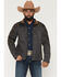 Image #1 - Hooey Men's Jackson Hole Southwestern Color Blocked Softshell Jacket, Dark Brown, hi-res
