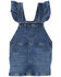 Image #1 - Wrangler Infant Girls' Phoebe Dark Wash Denim Skirtall, Dark Wash, hi-res