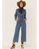 Levi's Women's Denim Blue Crop Jumpsuit, , hi-res