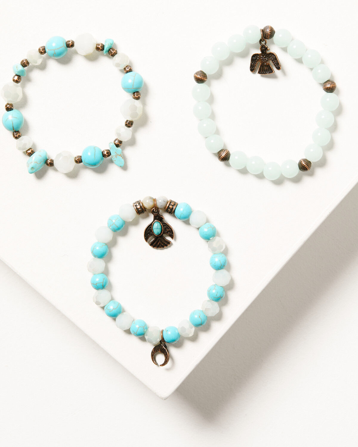 Image #1 - Shyanne Women's Mystic Skies Beaded Bracelet Set - 3-Piece, Rust Copper, hi-res