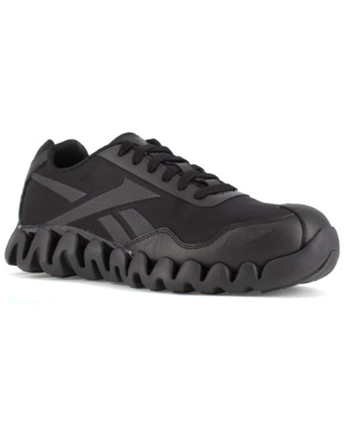 Image #1 - Reebok Women's Zig Pulse Athletic Work Sneakers - Composite Toe, Black, hi-res