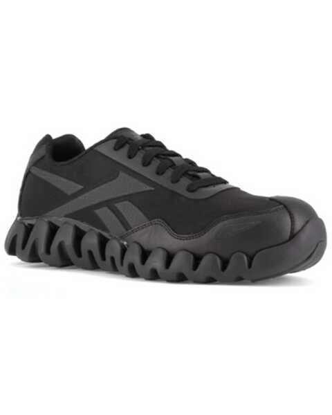 Image #1 - Reebok Women's Zig Pulse Athletic Work Sneakers - Composite Toe , Black, hi-res