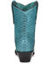Image #4 - Corral Women's Turquoise Exotic Python Skin Western Boots - Snip Toe, Turquoise, hi-res
