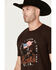 Image #2 - Cody James Men's Gallop Short Sleeve Graphic T-Shirt, Brown, hi-res