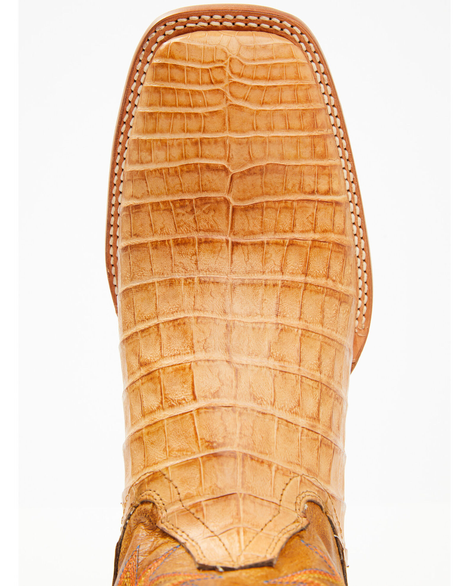 Image #6 - Cody James Men's Exotic Caiman Belly Western Boots - Broad Square Toe, Tan, hi-res