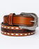 Image #1 - Cody James Men's Lace & Floral Embossed Belt, Brown, hi-res