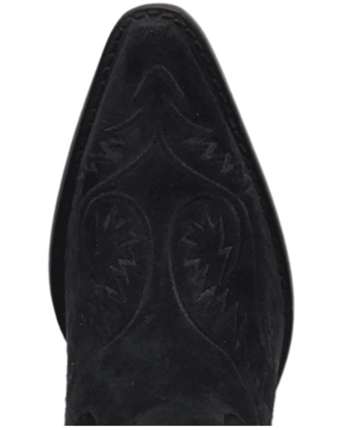 Image #6 - Dingo Women's Evita Tall Suede Western Boots - Snip Toe, Black, hi-res