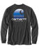 Image #2 - Carhartt Men's Relaxed Fit Heavyweight Long Sleeve Pocket C Graphic T-Shirt, Heather Grey, hi-res