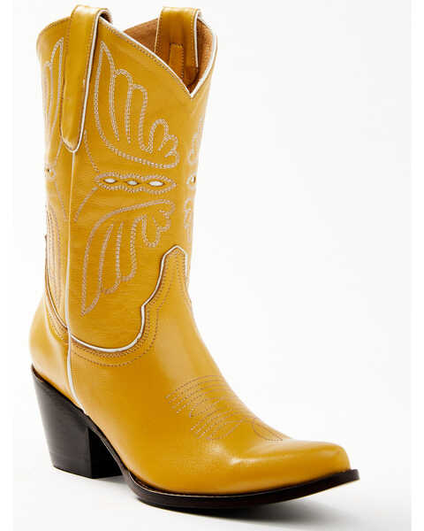 Idyllwind Women's Sunshine-Y Day Western Boots - Pointed Toe, Yellow, hi-res