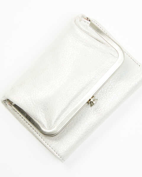 Image #1 - Hobo Women's Robin Compact Wallet, Silver, hi-res