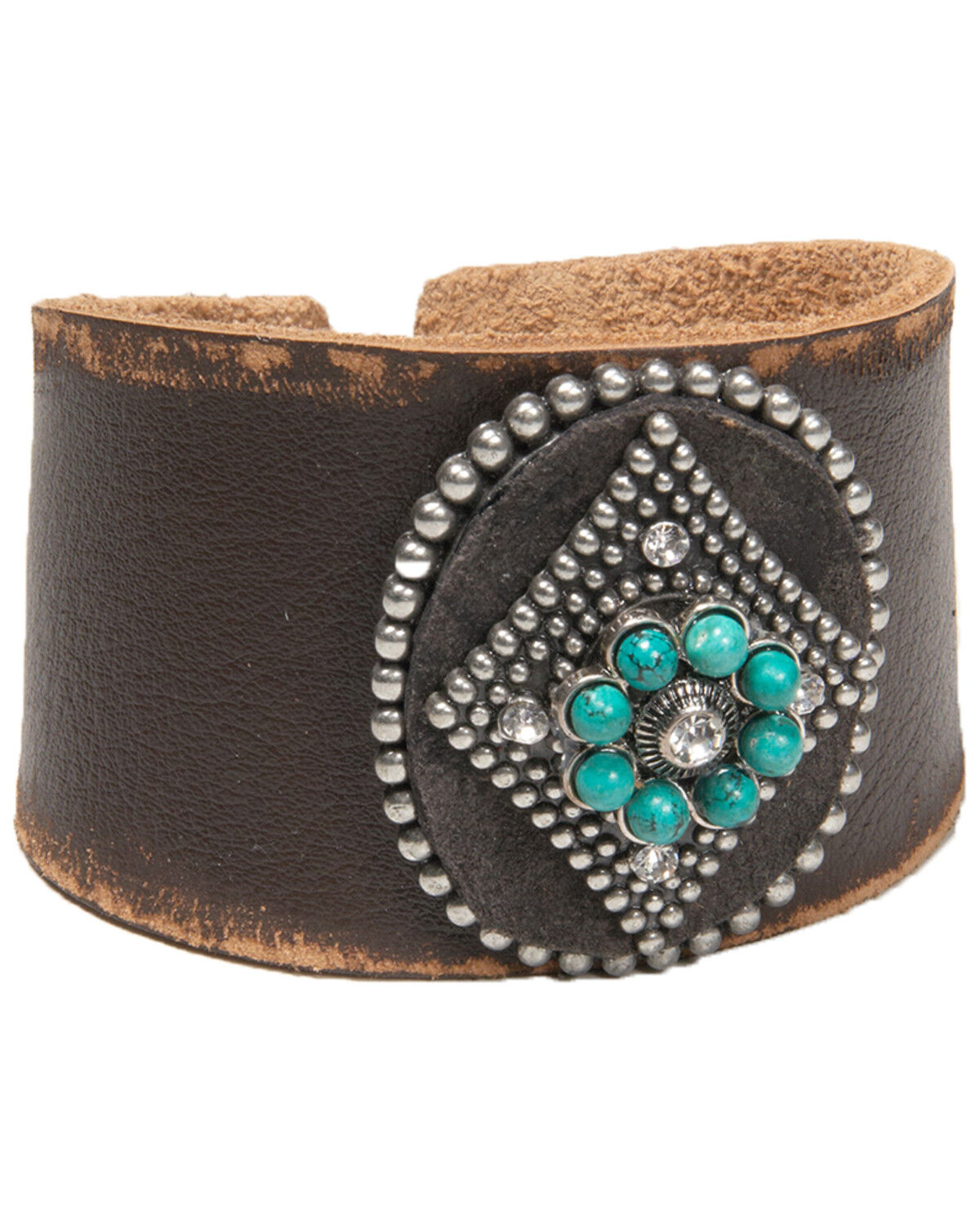 Image #1 - Cowgirl Confetti Women's Mystic Diamond Cuff, Brown, hi-res