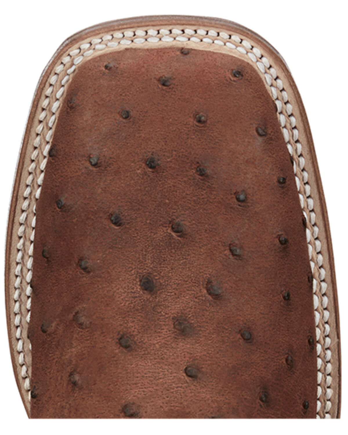 Image #6 - Justin Men's Full-Quill Ostrich Exotic Boot - Square Toe, Brandy Brown, hi-res