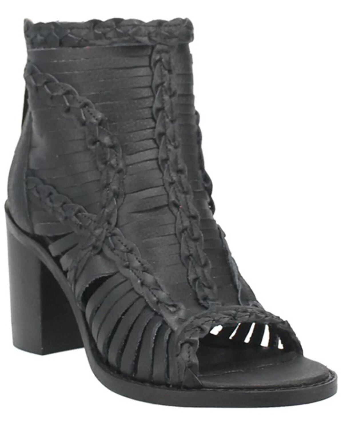 Image #1 - Dingo Women's Jeezy Western Booties - Round Toe, Black, hi-res