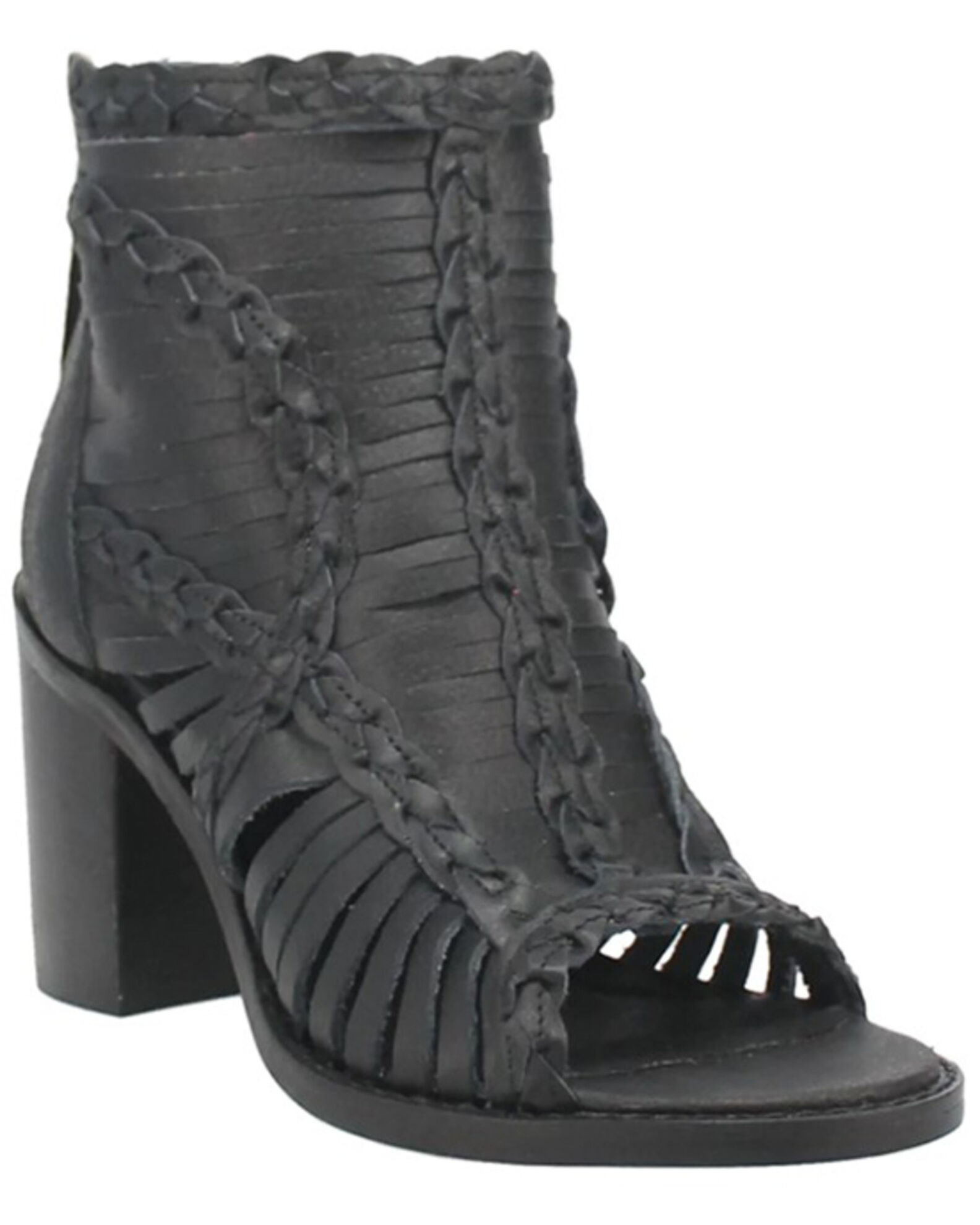 Image #1 - Dingo Women's Jeezy Western Booties - Round Toe, Black, hi-res