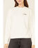 Wrangler Modern Women's Peace Wins Graphic Pullover Sweatshirt , White, hi-res