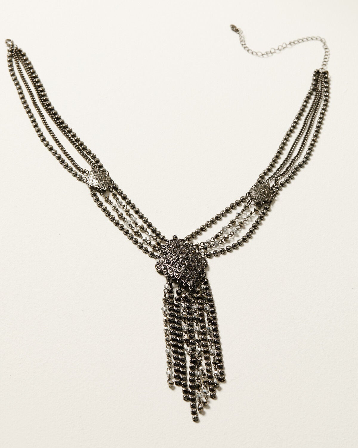 Shyanne Women's Enchanted Forest Diamond Chain Necklace, Pewter, hi-res