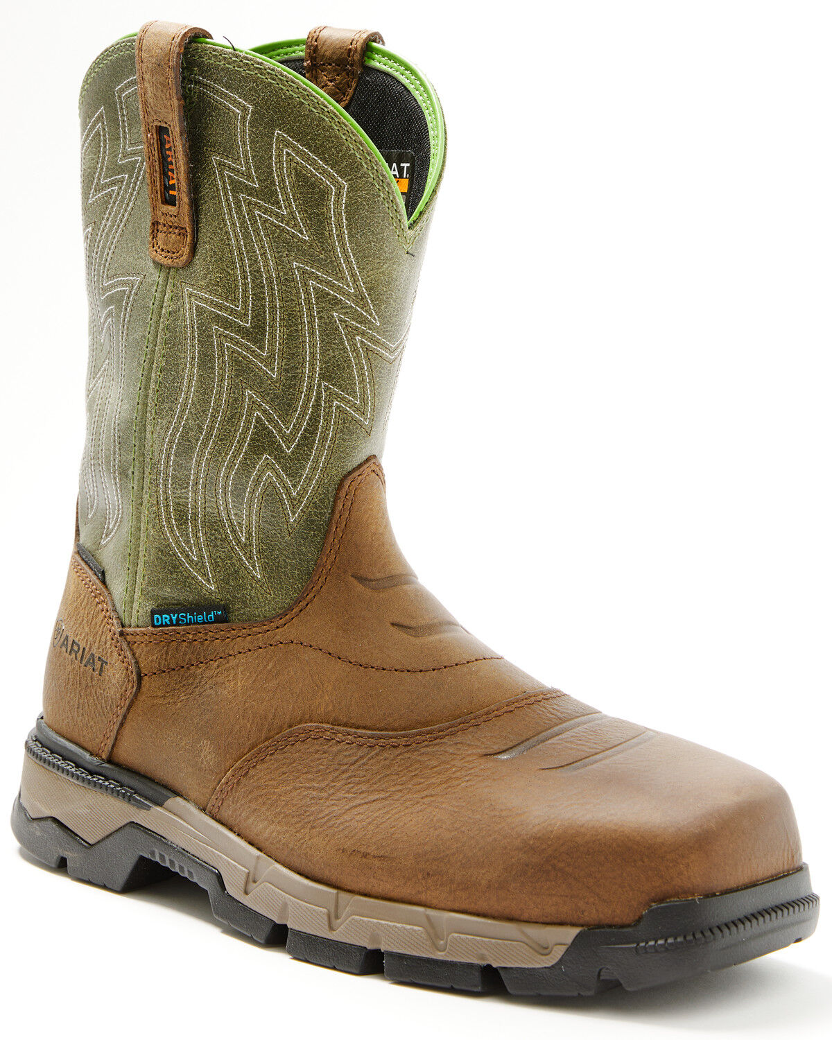 Image #1 - Ariat Men's Rebar Flex H2O Western Work Boots - Composite Toe, Chocolate, hi-res