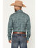 Image #4 - Wrangler Retro Men's Paisley Print Long Sleeve Snap Western Shirt, Teal, hi-res