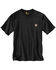 Image #1 - Carhartt Men's Loose Fit Heavyweight Logo Pocket Work T-Shirt - Big & Tall, Black, hi-res