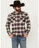 Image #1 - Pendleton Men's Wyatt Plaid Print Long Sleeve Snap Western Shirt, Grey, hi-res
