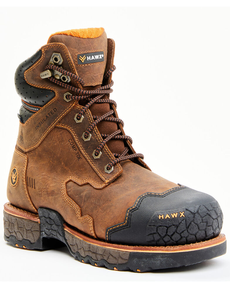 Hawx Men's Legion Sport Work Boots - Nano Composite Toe, Brown, hi-res