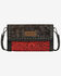 Image #1 - Wrangler Women's Cowhide Wristlet Crossbody Bag, Red, hi-res