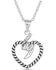 Image #2 - Montana Silversmiths Women's Silver Electric Love Heart Necklace, Silver, hi-res