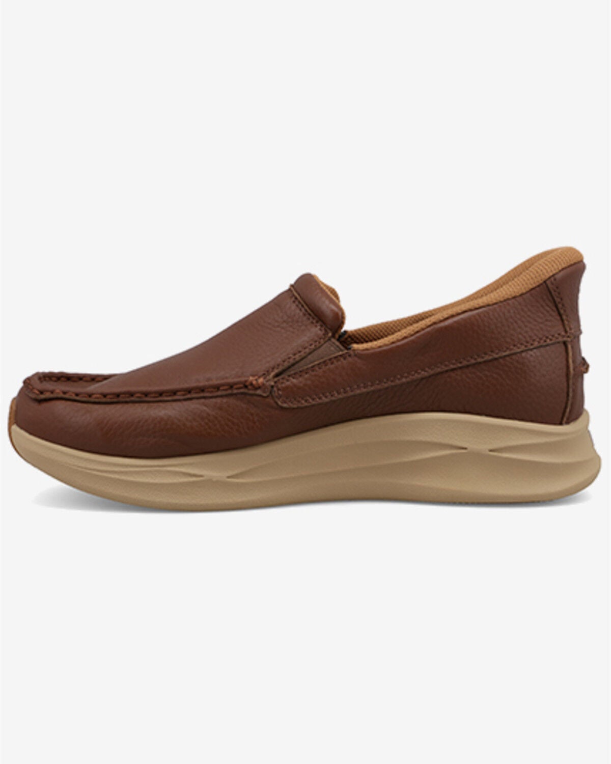 Image #3 - Twisted X Men's Feather X&trade; EZ On Casual Shoes - Moc Toe, Brown, hi-res