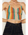 Image #2 - Lush Women's Multicolored Knit Stripe Sweater Tank, Rust Copper, hi-res