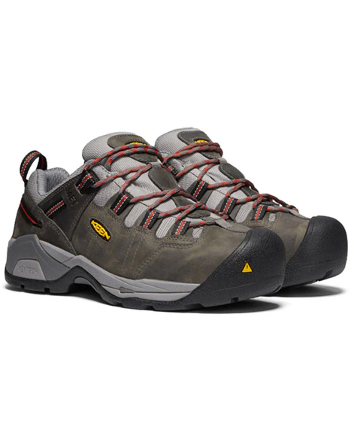Image #1 - Keen Men's Detroit Hiking Boots - Soft Toe, Grey, hi-res