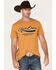 Image #1 - Cinch Men's Lead This Life Logo Graphic T-Shirt , Gold, hi-res