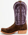 Image #3 - Hyer Men's Culver Roughout Western Boots - Square Toe , Brown, hi-res