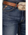 Image #2 - Ariat Men's M5 Straight Stretch Madera Stackable Straight Leg Jeans, Blue, hi-res