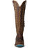 Image #4 - Lane Women's Lexington Knee High Corset Western Boots - Snip Toe, Cognac, hi-res