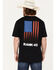 Image #4 - RANK 45® Men's Right At Home Flag Logo Graphic Short Sleeve T-Shirt , White, hi-res