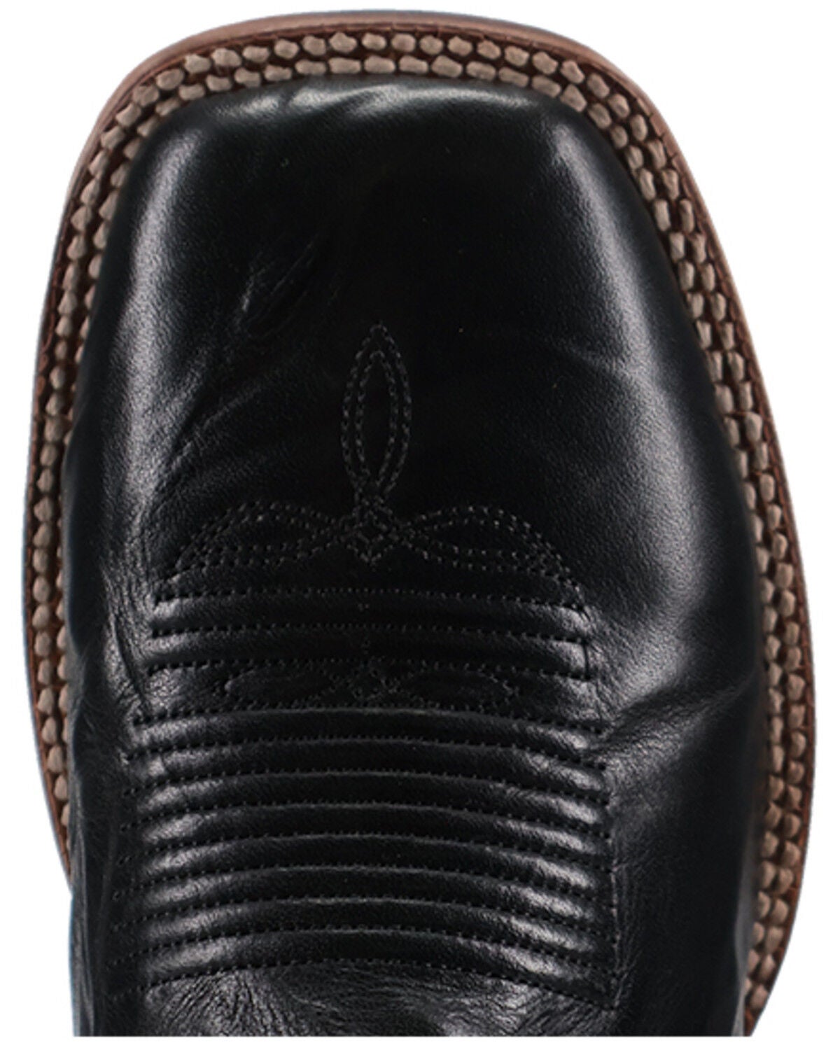 Image #6 - El Dorado Men's Crunch Western Boots - Broad Square Toe, Black, hi-res