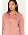 Image #2 - Ariat Women's Rebar Made Tough VentTEK DuraStretch Work Shirt , Red, hi-res